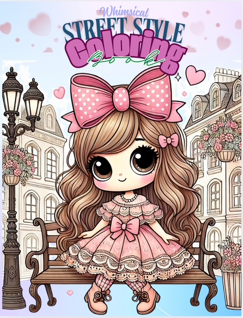 Whimsical Street Style Coloring Book