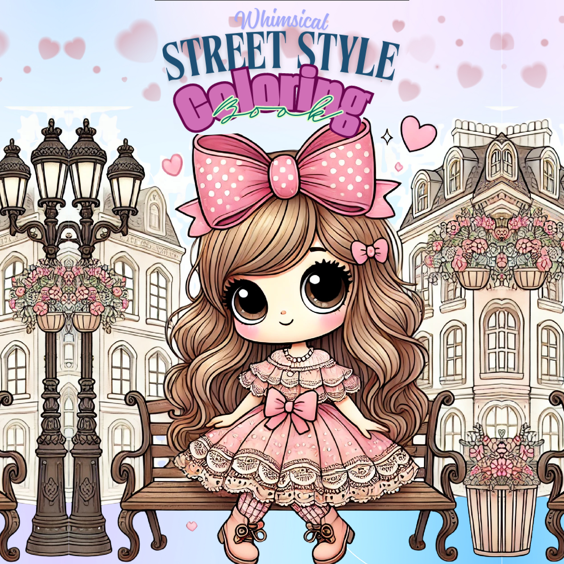 Whimsical Steet Style Coloring Book V-1